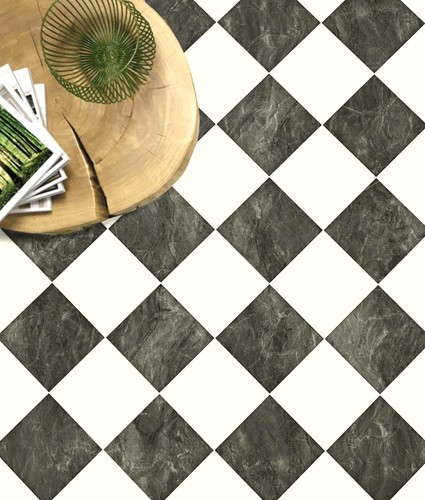 Black and white sheet vinyl - black,