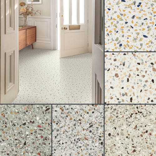 Terrazzo cushioned sheet vinyl - terrazzo,