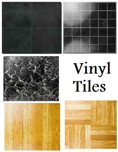 Vinyl floor tiles self - floor,