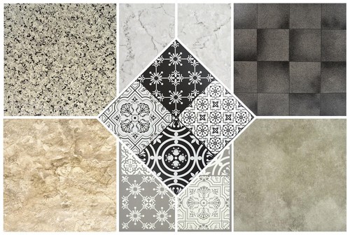 Vinyl floor tiles self - tiles,