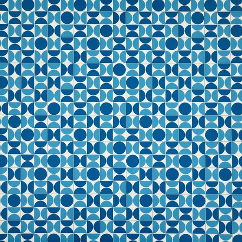 Patterned blue vinyl flooring - patterned,