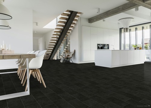 Dark grey brick tile - grey, effect